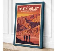 Death Valley Grandeur Vintage Canvas Wall Art Print 24x16 Inch (61 x 41 cm)