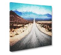 Death Valley in the Mojave Desert Canvas Print | Gallery Wrapped 30mm Frame Wall Art | 14x14 inches | Ready to Hang | Modern Landscape Picture | Living Room Bedroom Lounge Office