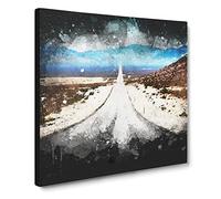 Death Valley in the Mojave Desert Paint Splash Canvas Print | Gallery Wrapped 30mm Frame Wall Art | 20x20 inches | Ready to Hang | Modern Landscape Picture | Living Room Bedroom Lounge Office