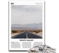 Death Valley JigsawPuzzle 1000 Pieces for Teenagers, Family Activity with Matching Poster And Trivia Sheet for Age 14+ 1000pcs(50x75cm)