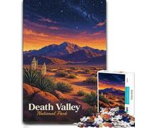 Death Valley National Park Adult Jigsaw Puzzle 1000pcs (52x38cm) Challenge | For a puzzle gift during the festive season, this adult jigsaw puzzle with 1000 pieces creates puzzle time on colder days.