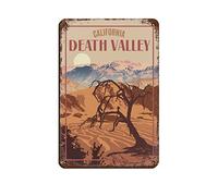 Death Valley National Park California Vintage Travel Poster Retro Poster Metal Tin Sign Retro Iron Painting for Bar Man Cave Cafe Family Garage Poster Wall Decoration 30x40CM