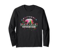 Death Valley National Park Color Splatter Bear Souvenir Long Sleeve T-Shirt