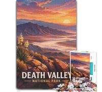 Death Valley National Park Poster Jigsaw 1000pcs (70x50cm) for Adults | For the festive season, this adult jigsaw puzzle with 1000 pieces creates puzzle time on colder days.