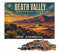 Death Valley National Park Vintage Jigsaw Puzzle for Adults, 1000 Pieces | Jigsaw Puzzle for Adults - visible image details for section-by-section building at home.