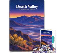Death Valley National Park Wood Picture Puzzle, Adult Jigsaw, 1000 Pieces | Section-by-section building: solo or shared leisure alone or together.