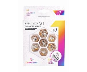 Death Valley Role Playing Dice Set 7pcs RPG Game Genic Embraced Series