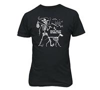 Death Valley Skeleton Hiking Camping National Park Joshua Tree Men's T-Shirt Black(Small)