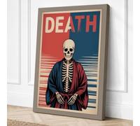 Death Vintage Canvas Wall Art Print 24x16 Inch (61 x 41 cm)