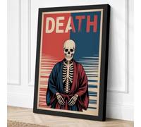 Death Vintage Canvas Wall Art Print 24x16 Inch (61 x 41 cm)