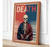 Death Vintage Canvas Wall Art Print 24x16 Inch (61 x 41 cm)