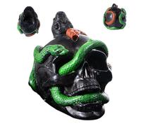 Death Whistle - 2.9in Skull | Clay Horror - Halloween Loud Screaming Retro Handmade Scary Joke Toy Spooky Sound Trick Accessory Prop for Haunted House Party Festival