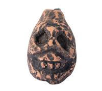 Death Whistle - Aztec Skull Shape Screaming Artifact, Handmade Cry Device | Loud Human Sound Maker, Horror Cream Sculpture, Scary Skull Art Culture Exhibition for the Hallowe