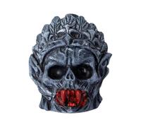 Death Whistle Aztec - Traditional Instrument for Sound Effects and Decoration | Hand Painted Resin with Loud Distorted Tone, Cultural Collectible for Spiritual Ceremonies Parties 3.35 in