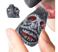 Death Whistle - Demon Skull Design, Authentic Human Sounding Screams - Authentic Human Sounding Loud Screams Aztec War Whistle With Drawstring Bag For Collectible Day Of The Dead