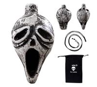 Death Whistle Screaming Aztec War Human Sounding Skull Retro Art Decor