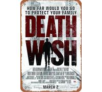 Death Wish (2/3) Movie Plaque Poster Metal Tin Sign 8" x 12" Vintage Retro Wall Decor