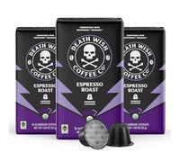 Death Wish Coffee, Espresso Roast Capsules Compatible with Nespresso Original Machines