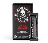Death Wish Instant Coffee, The World's Strongest Coffee, Fair Trade and USDA Certified, 8 Packets