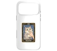 Death XIII Cute Cat Tarot Card Kawaii Witch Cat Lover Case for iPhone 17 Pro Max