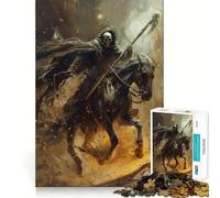 Deaths Grim Ride 1000 Pieces Jigsaw Puzzles for Adults Focus Train Fade Resist Home Enjoyable Santa Present (38x26cm)