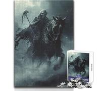 Deaths Grim Ride Puzzles for Teenagers 1000 Pieces Problem Solving Educational Fun Wonderful Thoughtful Present Option Size 38x26cm