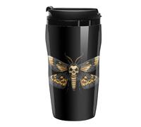 Death's Head Hawk Moth Coffee Mug Double Wall Travel Tumbler with Lid Tea Cup for Hot/Ice Drinks 250ml