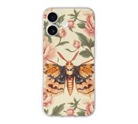 Death's Head Hawk Moth Cute Phone Case Compatible for iPhone 17/Air/Pro/Pro Max Slim Fit Shockproof TPU Phone Cover