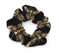 Death's Head Hawk Moth Hair Ties Elastic Hair Bands Cute Ponytail Holders for Thick Or Thin Hair