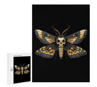Death's Head Hawk Moth Jigsaw Puzzle for Adults Wooden Challenging Puzzles Gift for Family Friends