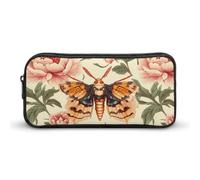 Death's Head Hawk Moth Pencil Case Cute Pen Pouch Cosmetic Bag Pecil Box Organizer for Travel Office
