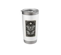 Death's Head Hawkmoth Full Moon Gothic Occult Art Stainless Steel Insulated Tumbler