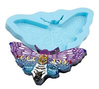 Death's Head Moth Epoxy Resin Silicone Mould Gothic Necklace Pendant Charms Jewellery Casting 4.33x2.1x0.4inch
