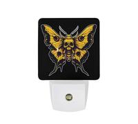 Death's Head Moth LED Night Light Plug in Wall Lights Nightlight Lamp Bedroom Hallway Kitchen