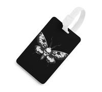 Death's Head Moth Luggage Tags Travel ID Tags Suitcase Tag Name Tag Baggage Identifier Labels