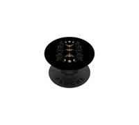 Deaths Head Moth Mystical Whimsigoth Art Episodic Drawing PopSockets Adhesive PopGrip