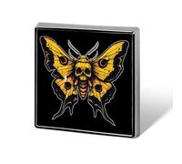 Death's Head Moth Pin Badges for Women Men Brooch Jacket Bag Pins Cute Jewelry