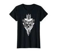 Death's Head Moth Skull Arrow Value Graphic T-Shirt, Women, Black, M