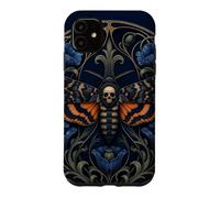 Deaths Head Moth Skull Elegant Gothic Halloween Case for iPhone 11