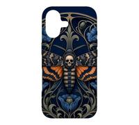 Deaths Head Moth Skull Elegant Gothic Halloween Case for iPhone 17