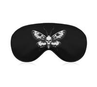 Death's Head Moth Sleep Mask Adjustable Eye Mask Blindfold Eye Cover Sleeping Mask for Home Travel