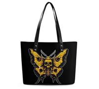 Death's Head Moth Tote Bags for Women Cute Shoulder Purses Handbags