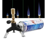 DEaThsalL Laboratory Bunsen Burner, Portable Gas Blowtorch, Brass Material, Adjustable Flame Hardness And Temperature, With Triangle, For School Laboratory