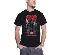 Deathwish T Shirt at The Edge of Damnation Band Logo New Official Mens Black White Yellow Black Red Mens Women T Shirt 100% Cotton(X-Large)