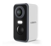 DEATTI Security Camera Outdoor Wireless, 2K Battery Operated WiFi CCTV Camera Systems, Outdoor/Indoor Home Security Camera with Siren Floodlight, PIR Motion Detection, 2-way Audio, IP66 Waterproof