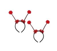 Deauparkoty Pack of 2 Ladybird Headband Ladybug Costume Women Children Lady Bug Alien Headband with Sensor for Carnival Fancy Dress Theme Party Theme Party