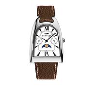 Deauville multifunctional watch, Mocha + Silver, Strap.