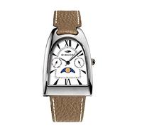 Deauville multifunctional watch, Taupe and silver, Strap.