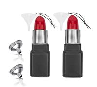 DEAUVIOR Portable Red Lipstick Liquor Flask Stainless 4OZ Alcohol Flask with Steel Funnel Novelties Funny Drink Flasks for Women Girls Party Gift (2), HF001