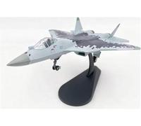 DEAVER Display Scale Aircraft 1/100 For Russian Su 57 Fighter Stealth Diecast Metal Military Plane For Model Collection Souvenir Suitable For Gift Giving